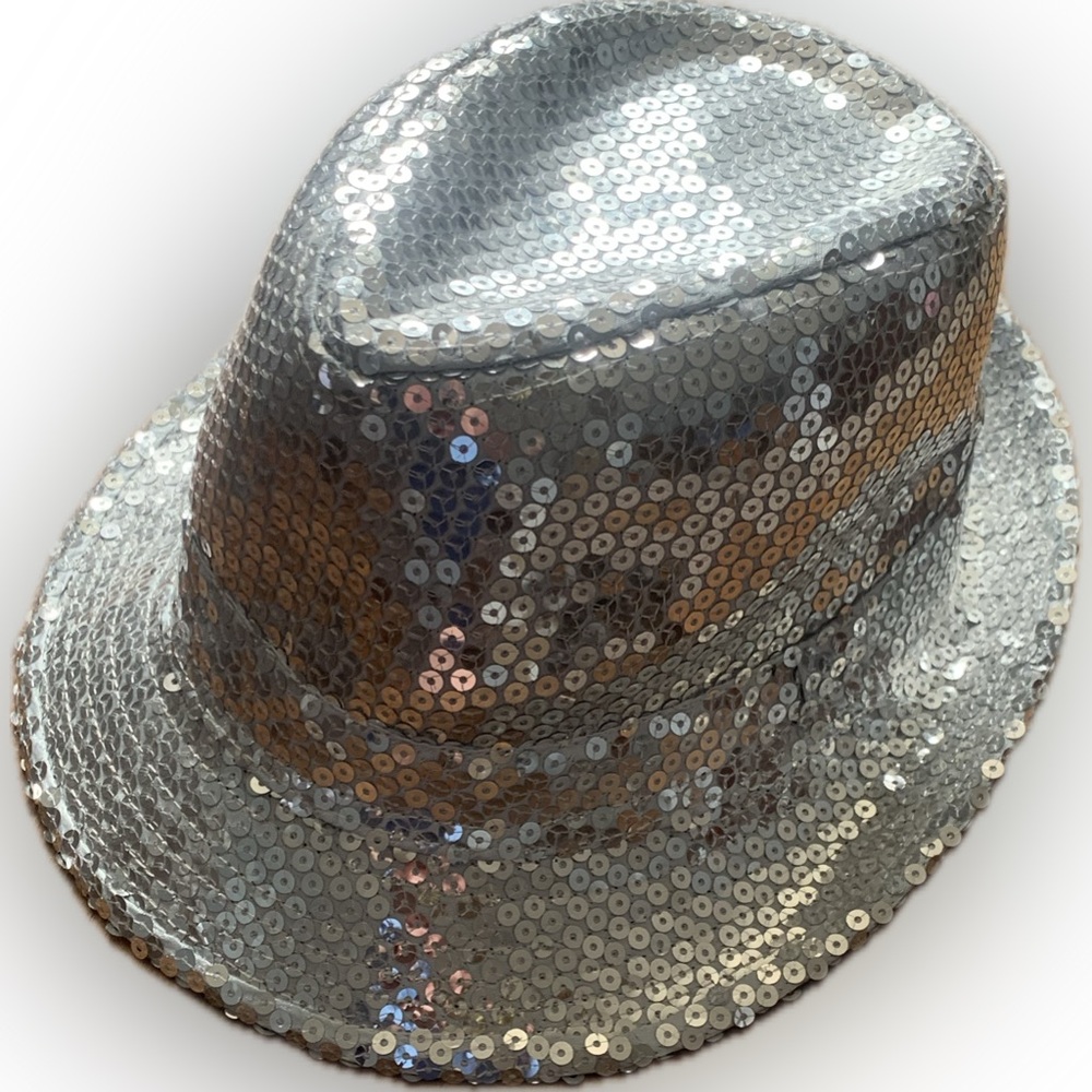 Sequin silver fedora hat costume gangster smooth criminal | Charming Charlie